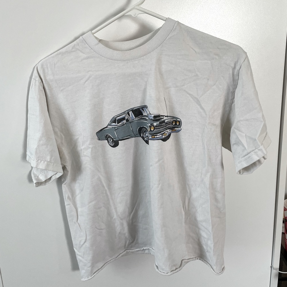 Brandy Melville Race Car Cropped Tee